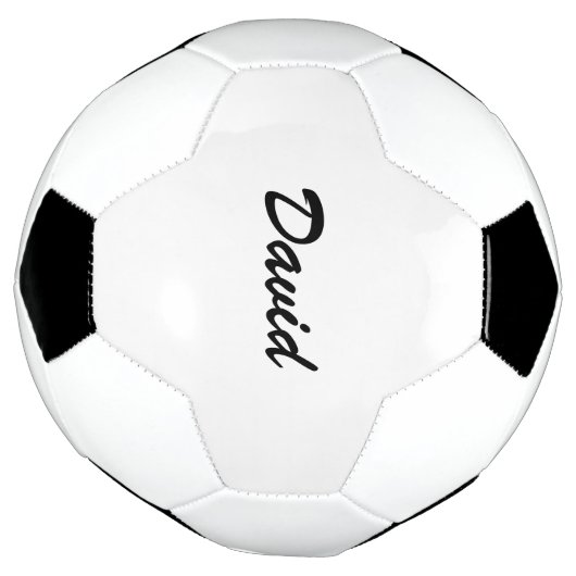 Persoonlijke Aangepaste Script Naam Minimalistisch Voetbal (Gedraaid)
