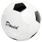 Persoonlijke Aangepaste Script Naam Minimalistisch Voetbal (Drie kwart)