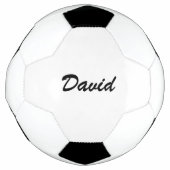 Persoonlijke Aangepaste Script Naam Minimalistisch Voetbal (Voorkant)