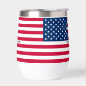 Persoonlijke aangepaste tekst Amerikaanse vlag (Links)
