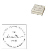 Persoonlijke aangepaste tekst binnen Circle Rubberstempel (Gestempeld)