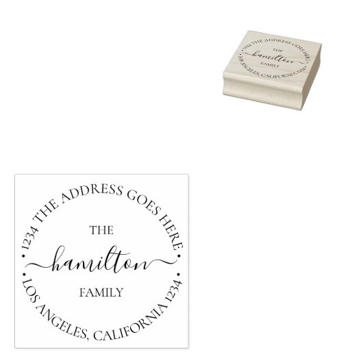 Persoonlijke aangepaste tekst binnen Circle Rubberstempel (Gestempeld)