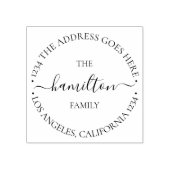 Persoonlijke aangepaste tekst binnen Circle Rubberstempel (Afrduk)