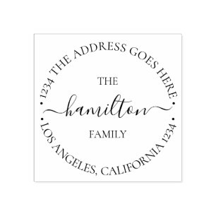 Persoonlijke aangepaste tekst binnen Circle Rubberstempel