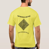 Persoonlijke aangepaste tekst Uw QR-code T-shirt (Achterkant)