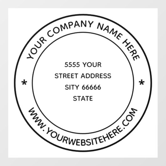 Persoonlijke aangepaste tekst Zakelijke raamfolie Raamsticker (Vel)