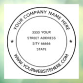 Persoonlijke aangepaste tekst Zakelijke raamfolie Raamsticker (Vel 3)