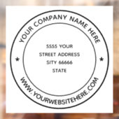 Persoonlijke aangepaste tekst Zakelijke raamfolie Raamsticker (Vel 2)