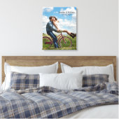 Persoonlijke Aangepaste Trouwfoto Canvasprint Canvas Afdruk (Insitu (Slaapkamer))