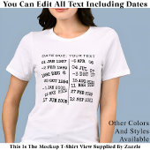 Persoonlijke aangepaste wisselaar Datum Stamp Memo Tri-Blend Shirt