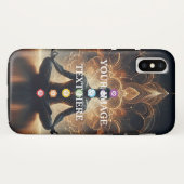 Persoonlijke aangepaste yoga-chakra's Uw eigen fot Case-Mate iPhone Case (Achterkant (horizontaal))