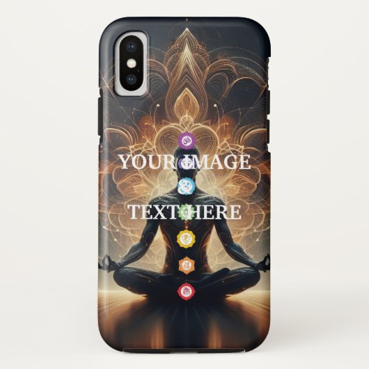 Persoonlijke aangepaste yoga-chakra's Uw eigen fot Case-Mate iPhone Case (Achterkant)