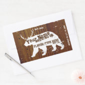 Persoonlijke aanpasbare thuisbrouwlabels rechthoekige sticker (Envelop)