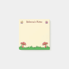 Persoonlijke Aantekenblok met Mooie Paddenstoel Post-it® Notes