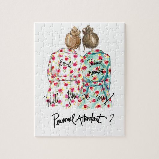 Persoonlijke aanval? Puzzle Dk Bl Bun Bride Br Bun Legpuzzel (Verticaal)