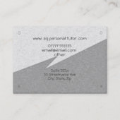 Persoonlijke aanvaller - goud op staal visitekaartje (Achterkant)