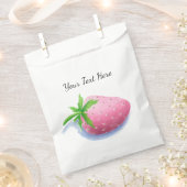 Persoonlijke aardbei  bedankzakje (Geknipt)