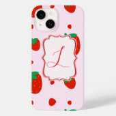 Persoonlijke aardbei iPhone hoes (Achterkant)