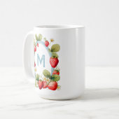 Persoonlijke aardbei koffiemok (Voorkant links)