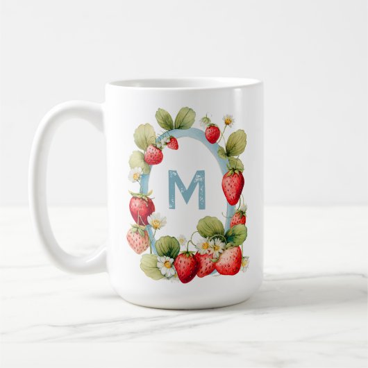 Persoonlijke aardbei koffiemok (Links)