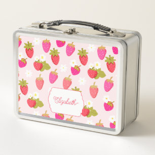 Persoonlijke aardbei roze cottagecore