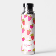 Persoonlijke aardbei roze cottagecore