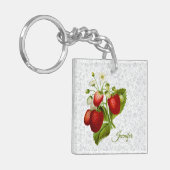 Persoonlijke Aardbei Sleutelhanger (Voorkant Links)