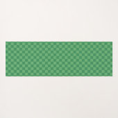 Persoonlijke aardbeienruitjes Kerstmis Roze Yogamat (Achterkant (horizontaal))