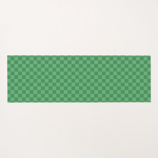 Persoonlijke aardbeienruitjes Kerstmis Roze Yogamat (Achterkant (horizontaal))