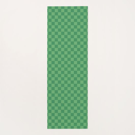 Persoonlijke aardbeienruitjes Kerstmis Roze Yogamat (Achterkant)