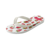 Persoonlijke aardbeienzomer kinder teenslippers (Schuin)