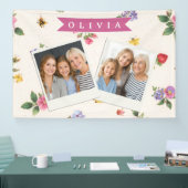 Persoonlijke Aardbeituin Bij Cottagecore Spandoek (Beurs)