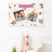 Persoonlijke Aardbeituin Bij Cottagecore Spandoek (Insitu)