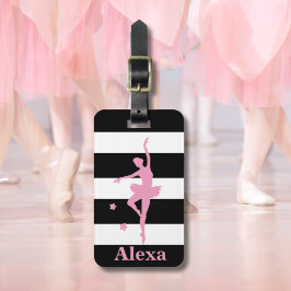 Persoonlijke Aardige Danser mooie ballerina Bagagelabel