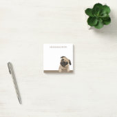 Persoonlijke Aardige Pug Hondjeshond Naam Post-it® Notes (Kantoor)