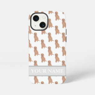 Persoonlijke Abrikoos Rood Gouden Doodle Hond iPhone 13 Mini Hoesje