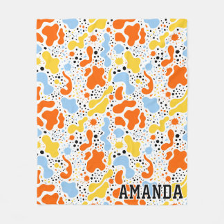 Persoonlijke Abstract Spat Spat fleece deken