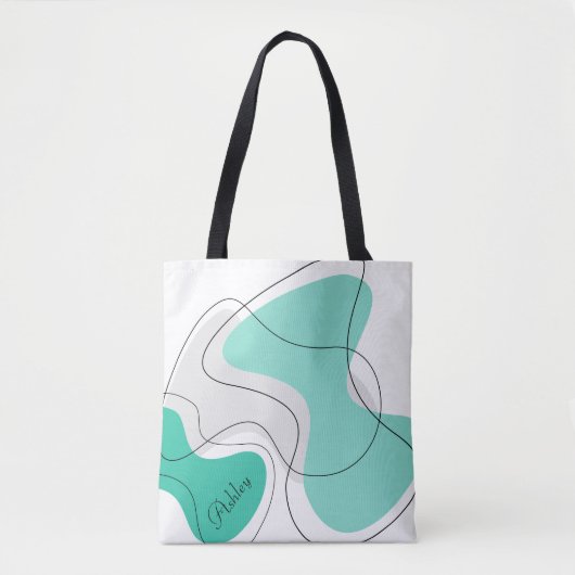 Persoonlijke Abstracte Boodschappentassen Tote Bag (Voorkant)