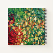 Persoonlijke Abstracte CHRISTMAS STARS Notitieboek (Achterkant)