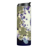 Persoonlijke Abstracte kleurrijke spiraalfractal Thermosbeker (Gedraaid links)