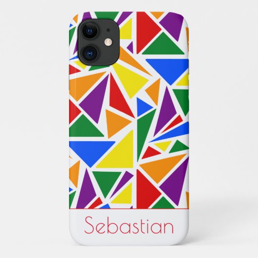 Persoonlijke Abstracte LGBTQ Rainbow Pride kleuren Case-Mate iPhone Case (Achterkant)