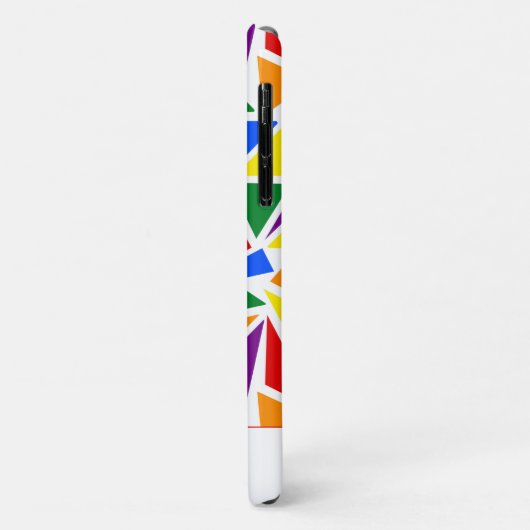 Persoonlijke Abstracte LGBTQ Rainbow Pride kleuren Case-Mate iPhone Case (Achterkant/links)