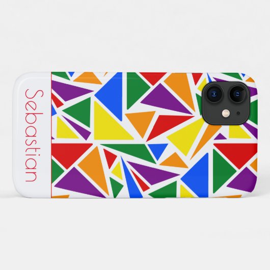 Persoonlijke Abstracte LGBTQ Rainbow Pride kleuren Case-Mate iPhone Case (Achterkant (horizontaal))