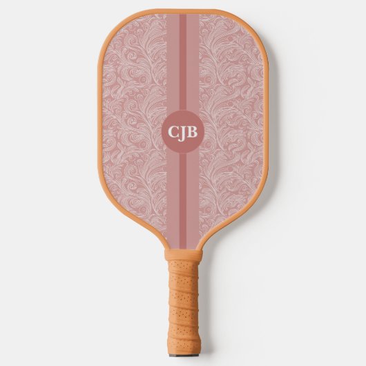 Persoonlijke Abstracte Roze Blush Pickleball Paddle (Voorkant)