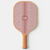 Persoonlijke Abstracte Roze Blush Pickleball Paddle (Achterkant)