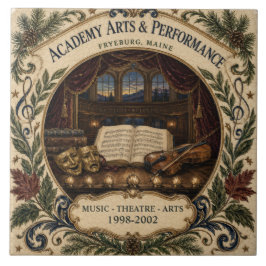 Persoonlijke Academy Arts Performance Fryeburg ME Tegeltje