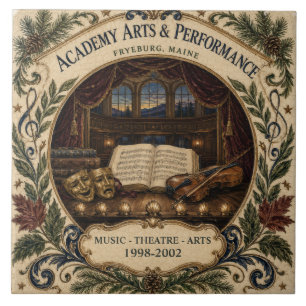 Persoonlijke Academy Arts Performance Fryeburg ME Tegeltje