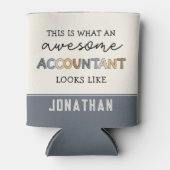 Persoonlijke accountant Funny Awesome Accountant Blikjeskoeler (Voorkant)