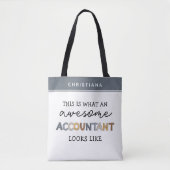 Persoonlijke Accountant Grappige Geweldige Account Tote Bag (Voorkant)