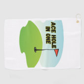 Persoonlijke Ace Hole in One Golfhanddoek (Horizontaal)
